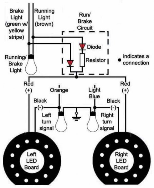 Tail light mod wiring schematic