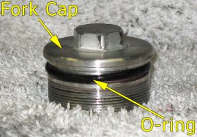 VTX 1300 fork cap