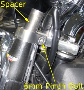 Left fork spacer