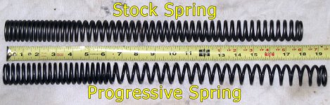 VTX 1300 fork spring comparison
