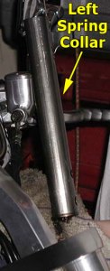 Left spring collar