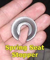 Spring seat stopper