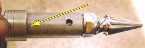 VTX 1800 front axle alignment groove