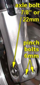 VTX 1800 right fork lower