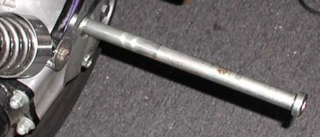 Rear axle removed