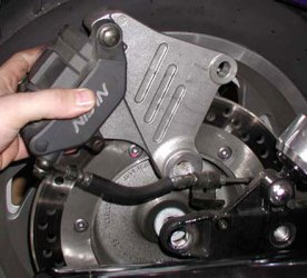 Rear brake caliper mount